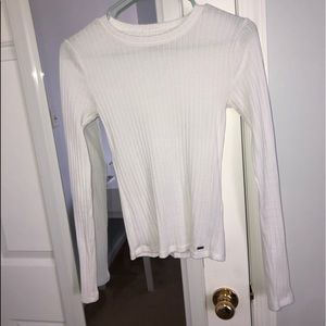 Hollister Ribbed Long Sleeve Top